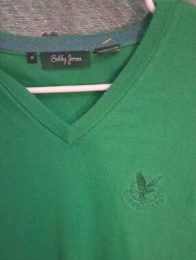 Bobby Jones Emerald Green V-Neck Pullover